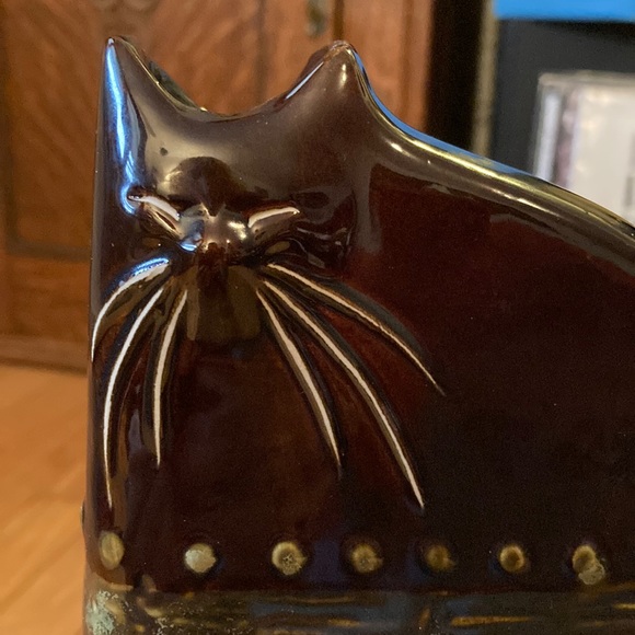 🐈‍⬛ Vintage modernist tall cat vase - Picture 3 of 11